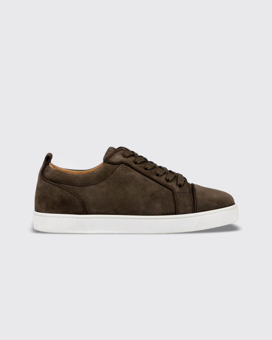 Christian Louboutin Brown Suede Louis Junior Sneaker (Pre-Owned - UK7.5)